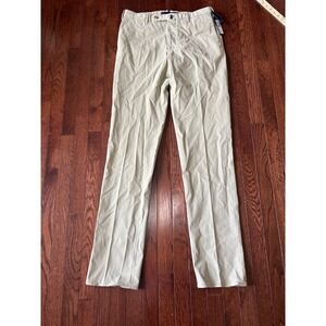 Incotex Classic Fit Pattern B Mens Trousers Light Beige Chinos Size 34 NEW
